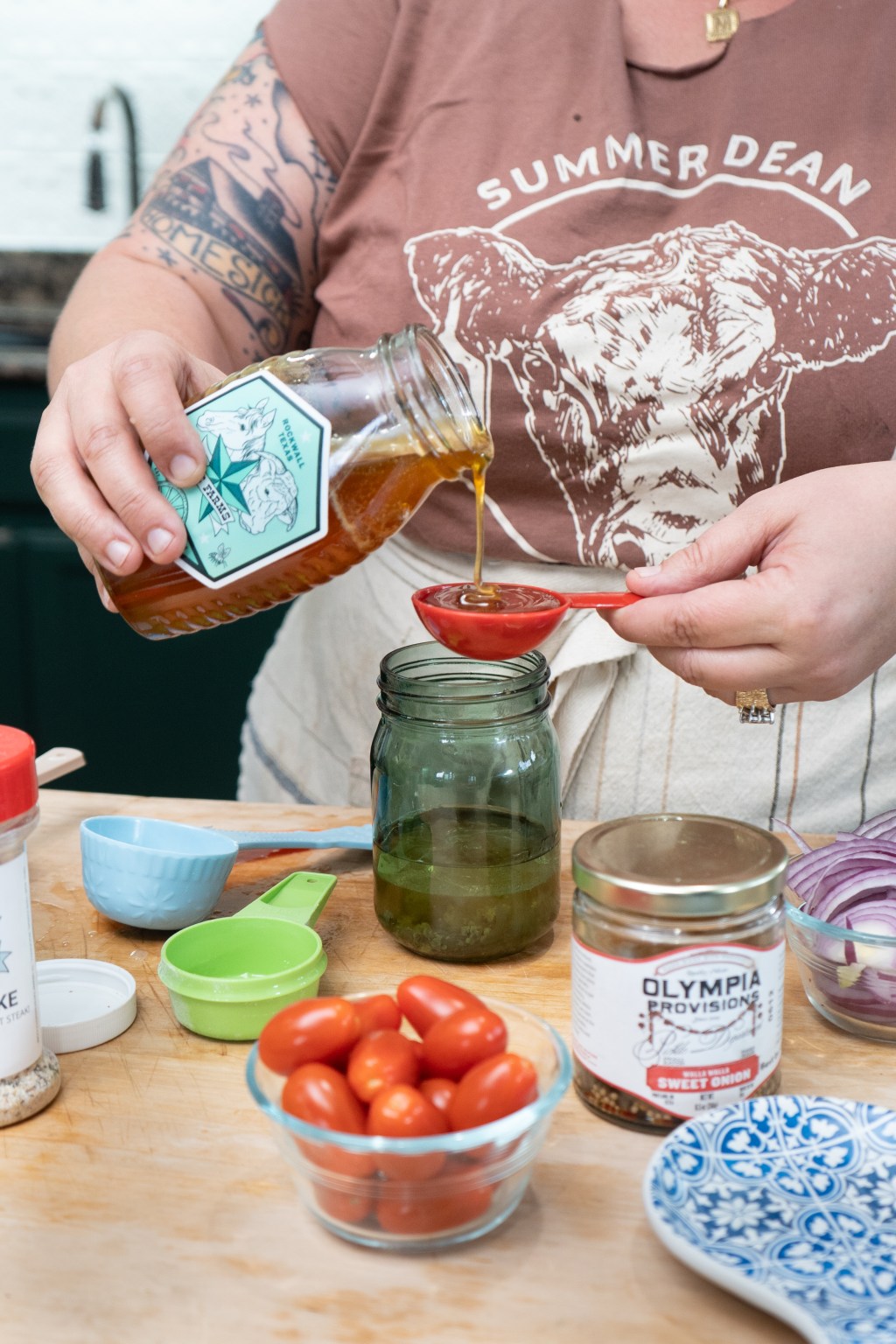 BLT Salad with Homemade Honey Mustard&nbsp;Dressing