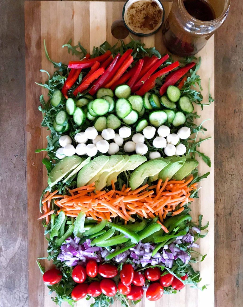 Deconstructed Salad with Balsamic Honey&nbsp;Dressing