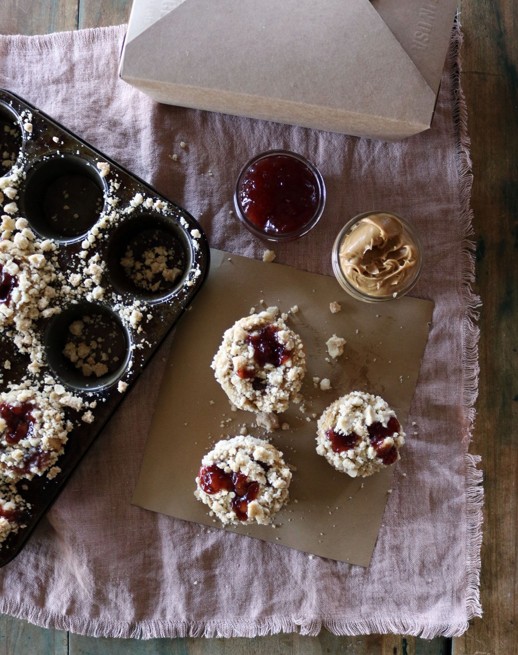 Peanut Butter & Jelly&nbsp;Muffins
